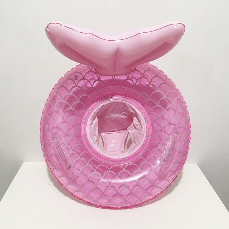 Children's Cute Inflatable Split Mermaid Swimming Ring