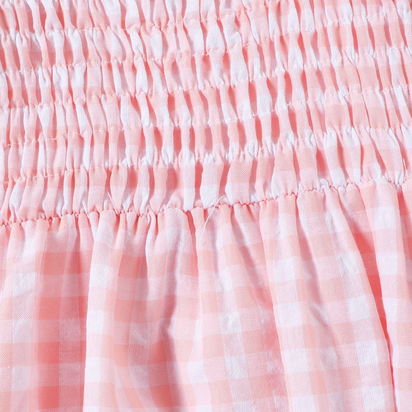 Summer Baby Girl Sweet Plaid Newborn Jumpsuit