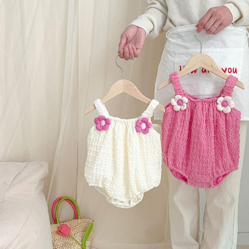 Baby Butterfly Wings Sling Onesie Newborn One Month Old Baby Jumpsuit