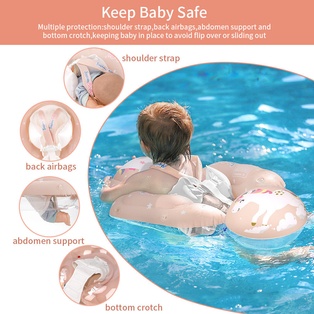 Infant Baby Children's Swimming Ring Underarm Sunscreen  Shade New Style