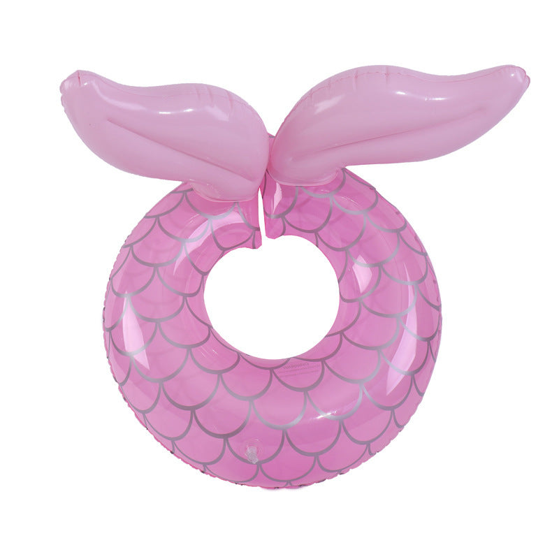 Children's Cute Inflatable Split Mermaid Swimming Ring