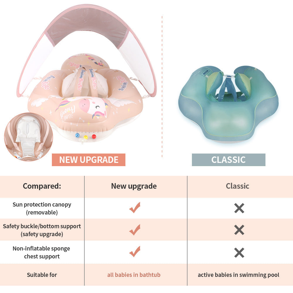 Infant Baby Children's Swimming Ring Underarm Sunscreen  Shade New Style