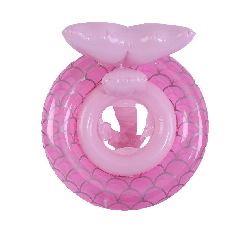 Children's Cute Inflatable Split Mermaid Swimming Ring