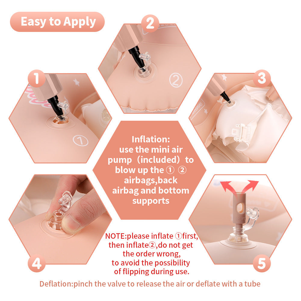 Infant Baby Children's Swimming Ring Underarm Sunscreen  Shade New Style