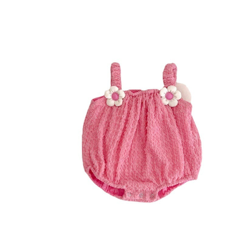 Baby Butterfly Wings Sling Onesie Newborn One Month Old Baby Jumpsuit