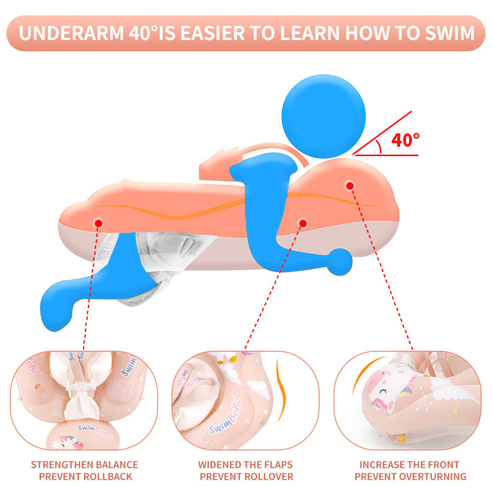 Infant Baby Children's Swimming Ring Underarm Sunscreen  Shade New Style