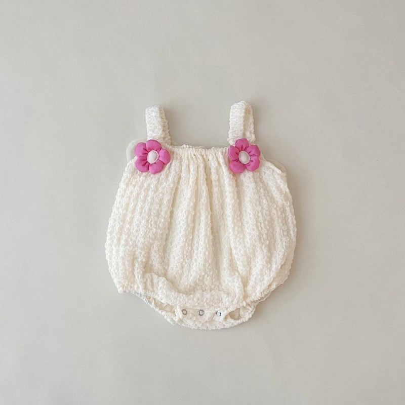 Baby Butterfly Wings Sling Onesie Newborn One Month Old Baby Jumpsuit